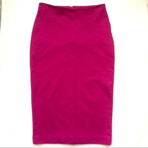Express Hot Pink Stretchy Pencil Skirt NWT sz 4